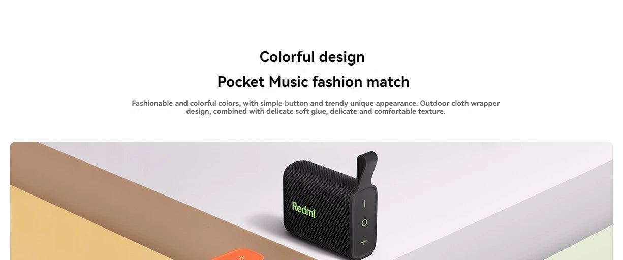 Xiaomi Redmi Altavoz Bluetooth portátil al aire libre IP67 estéreo potente caja de sonido BT5.3 RGB doble emparejamiento TWS conectividad colorida