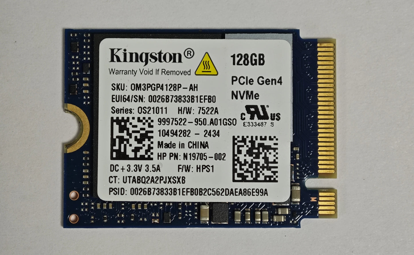 SSD interno NVMe PCIe M.2 2230 / 2242 empaquetado por OEM Samsung BM9C1/PM9B1/PM9C1A/PM991A y WD SN740 y Crucial P310 y Micron 2450