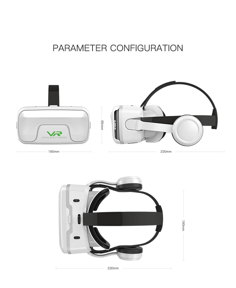 Gafas de realidad Virtual, auriculares, dispositivos Viar, casco, lentes 3D, gafas inteligentes para teléfonos inteligentes, teléfono móvil, accesorio de juego