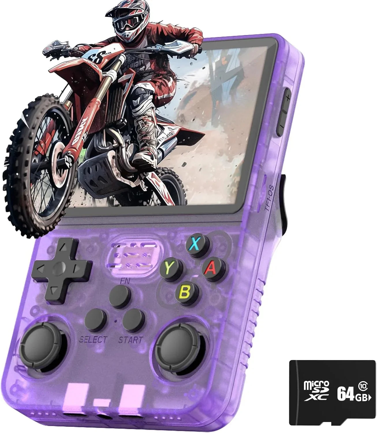 Consola de juegos Retro clásica R36S con sistema ARKOS, videojuegos, consola de juegos portátil de una sola tarjeta, regalo para niños de 3,5 pulgadas