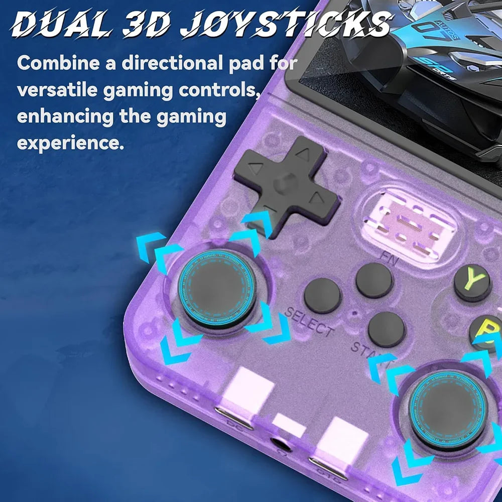 Consola de juegos Retro clásica R36S con sistema ARKOS, videojuegos, consola de juegos portátil de una sola tarjeta, regalo para niños de 3,5 pulgadas