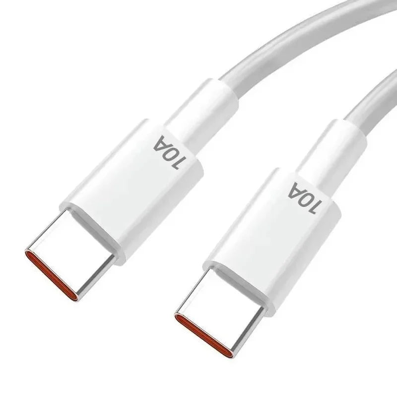 Cable Universal USB C a USB tipo C de 120W, carga rápida PD de 10A para iPhone 15, iPad, Samsung, Xiaomi, Huawei, línea de datos Dual tipo C