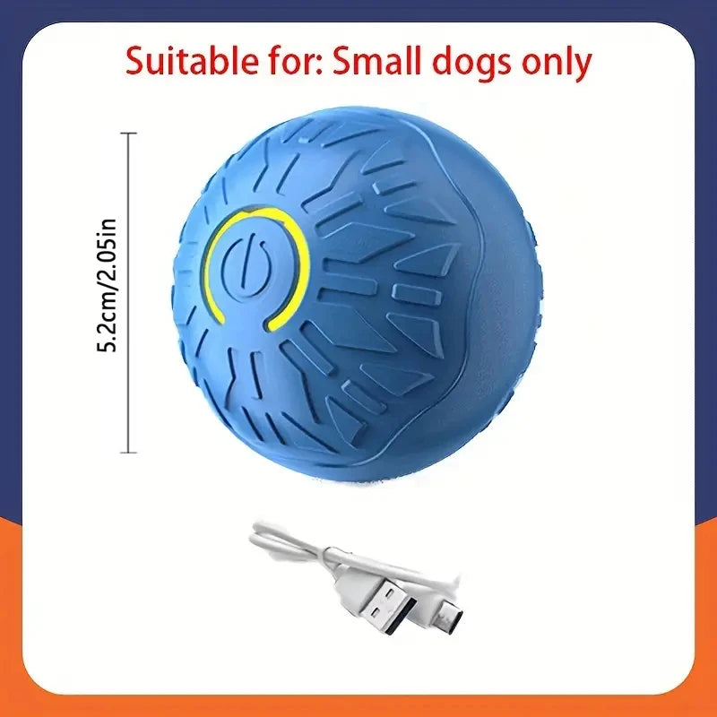 Pelota de juguete inteligente para perros, interactiva automática, con rodamiento electrónico, recargable por USB, que rebota en movimiento para cachorros a perros grandes, juguete para masticar