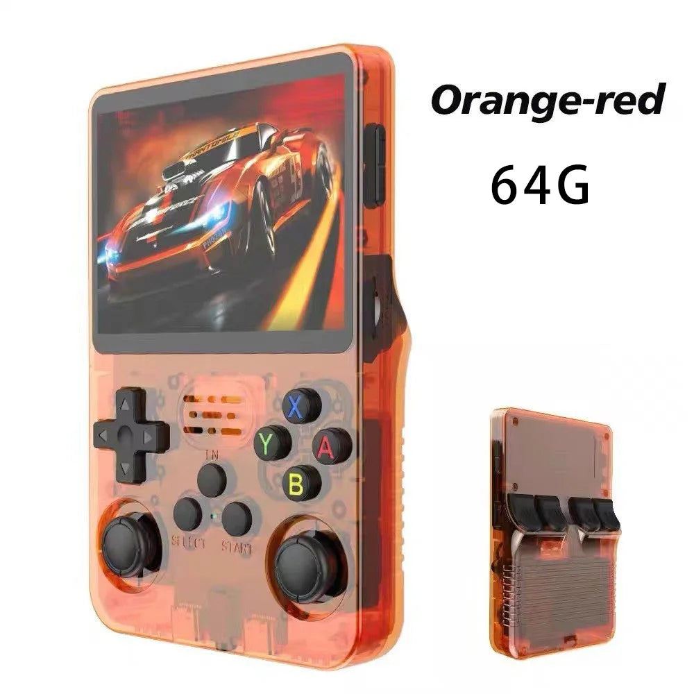 Consola de juegos Retro clásica R36S con sistema ARKOS, videojuegos, consola de juegos portátil de una sola tarjeta, regalo para niños de 3,5 pulgadas