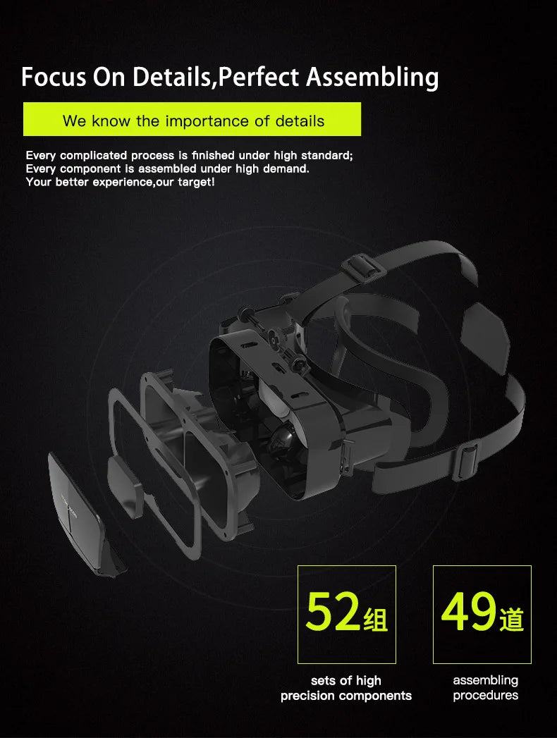 Gafas de realidad Virtual, auriculares, dispositivos Viar, casco, lentes 3D, gafas inteligentes para teléfonos inteligentes, teléfono móvil, accesorio de juego