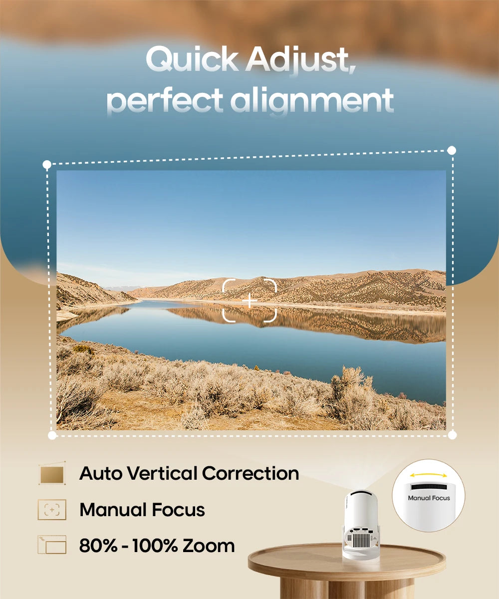 Proyector Magcubic Android 11 4K, 720P HY300 Pro + Wifi Dual 290ANSI 180 ° Proyector portátil flexible