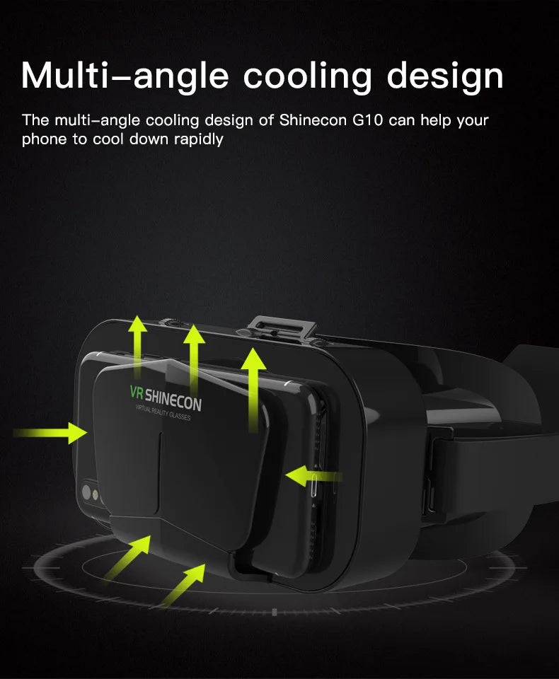 Gafas de realidad Virtual, auriculares, dispositivos Viar, casco, lentes 3D, gafas inteligentes para teléfonos inteligentes, teléfono móvil, accesorio de juego