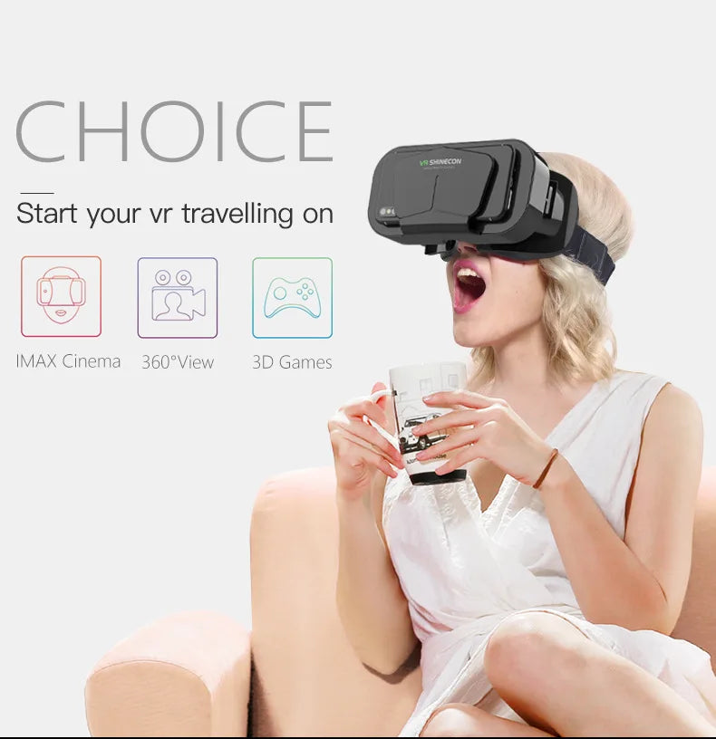 Gafas de realidad Virtual, auriculares, dispositivos Viar, casco, lentes 3D, gafas inteligentes para teléfonos inteligentes, teléfono móvil, accesorio de juego