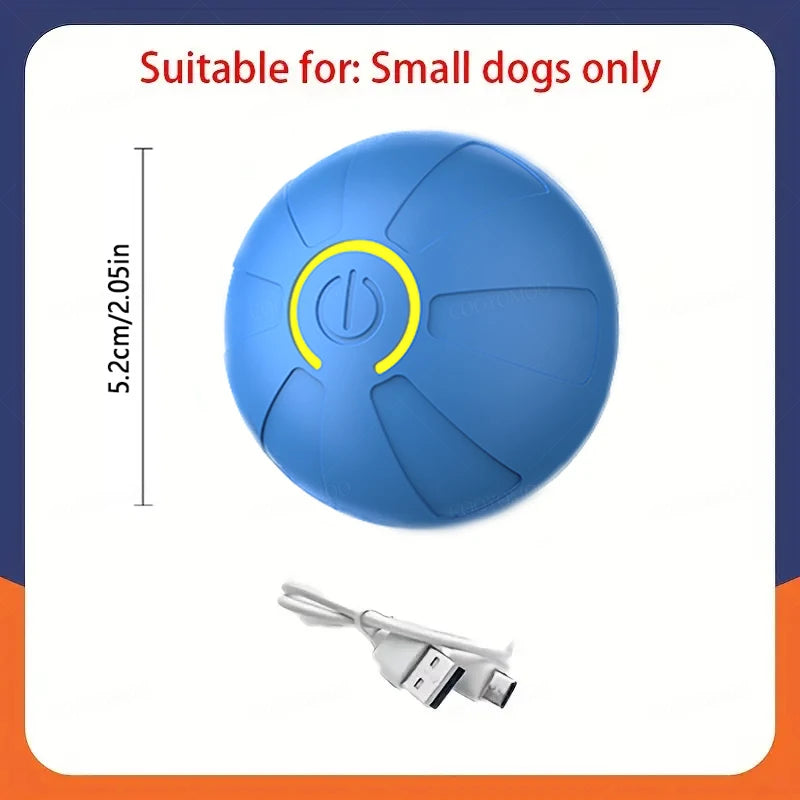 Pelota de juguete inteligente para perros, interactiva automática, con rodamiento electrónico, recargable por USB, que rebota en movimiento para cachorros a perros grandes, juguete para masticar