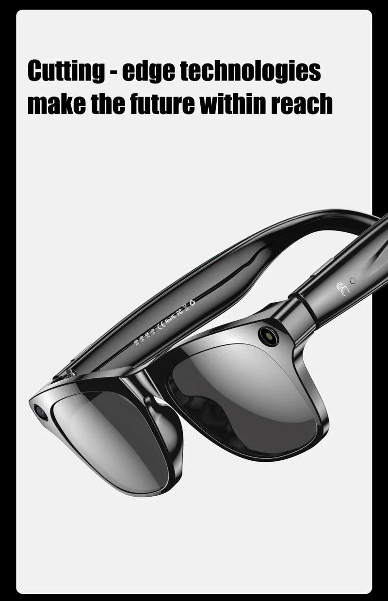 Xiaomi-gafas inteligentes 4K, auriculares con asistente de voz AI, grabación de vídeo/audio, traducción, llamadas Bluetooth, identificación de objetos