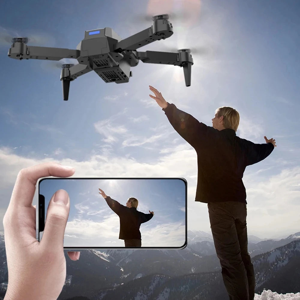 Dron profesional E88 4K gran angular HD 1080P cámara WiFi FPV altura sujetar plegable RC Drone Quadrotor helicóptero juguetes para niños