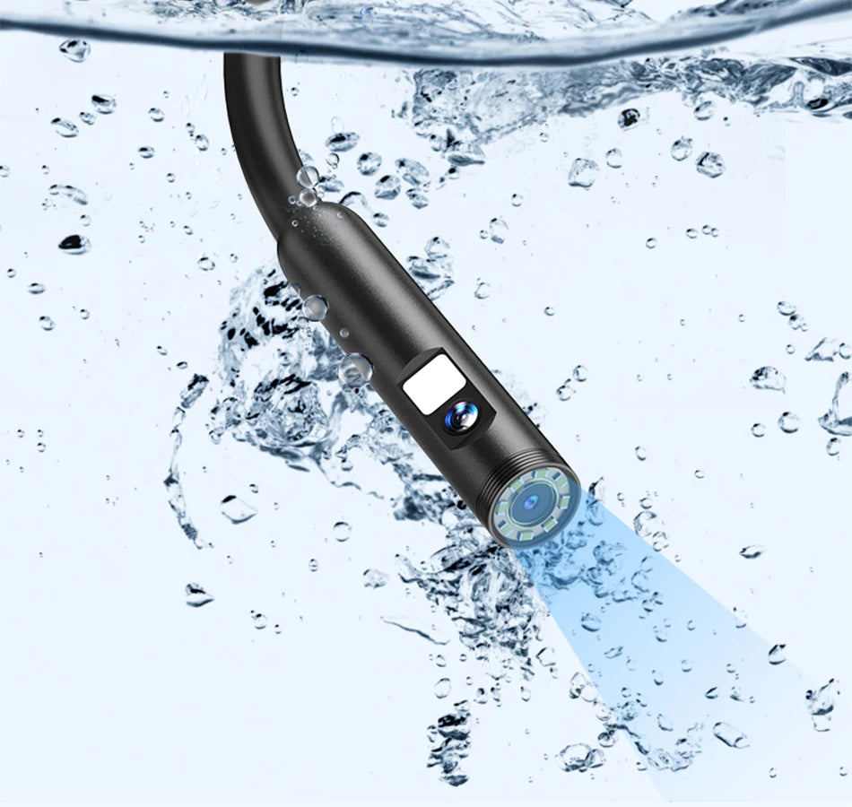 Cámara endoscópica de 8,0 MM IP68 impermeable 8 LED ajustables para IOS Android cámaras boroscopio de inspección flexibles herramientas automotrices