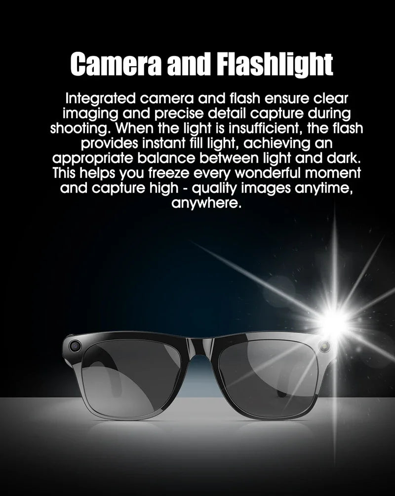 Xiaomi-gafas inteligentes 4K, auriculares con asistente de voz AI, grabación de vídeo/audio, traducción, llamadas Bluetooth, identificación de objetos
