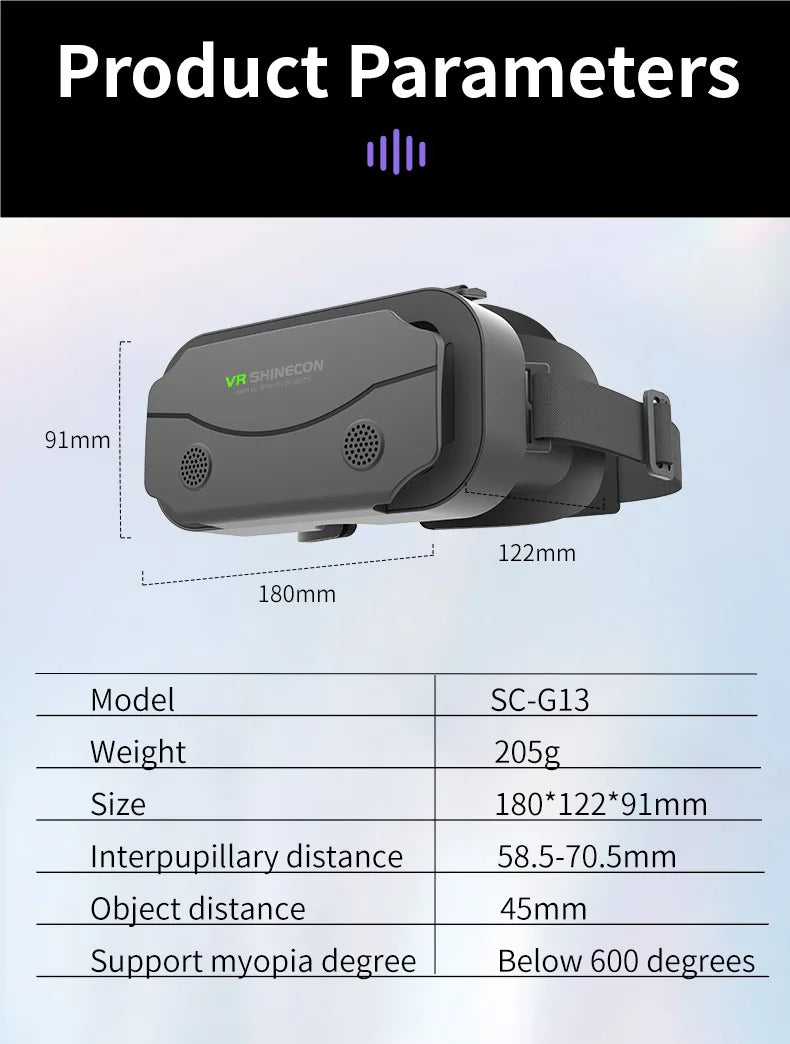 Gafas de realidad Virtual, auriculares, dispositivos Viar, casco, lentes 3D, gafas inteligentes para teléfonos inteligentes, teléfono móvil, accesorio de juego