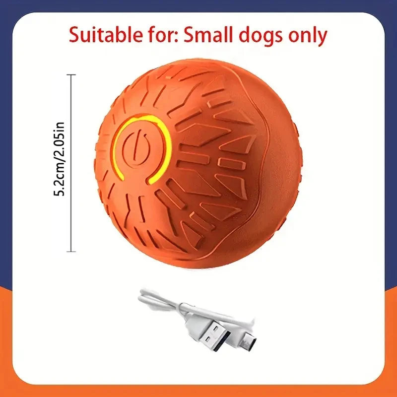 Pelota de juguete inteligente para perros, interactiva automática, con rodamiento electrónico, recargable por USB, que rebota en movimiento para cachorros a perros grandes, juguete para masticar