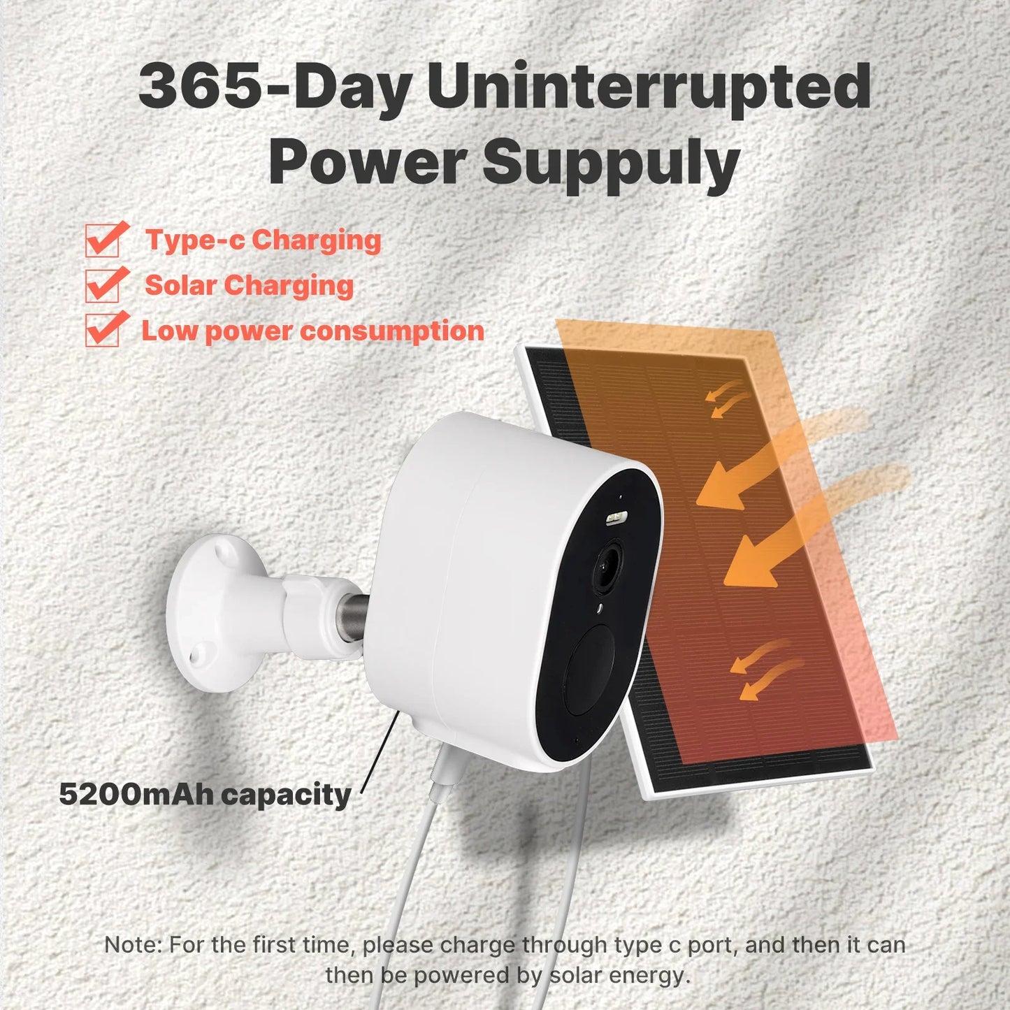 Cámara de seguridad HD inteligente carga Solar IP65 impermeable a todo Color visión nocturna funciona con Alexa Google Home, MOES Tuya WiFi 4MP HD