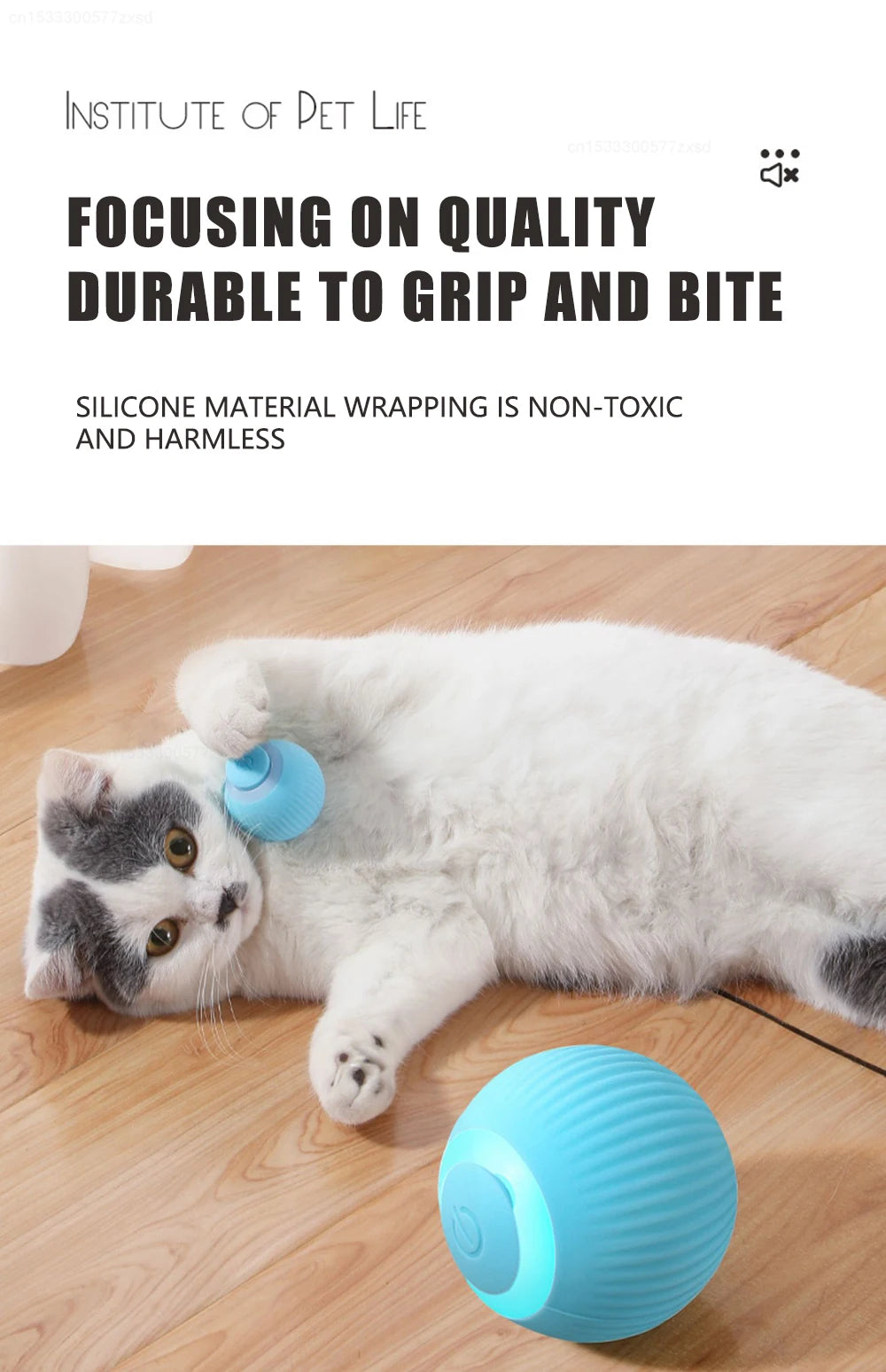 Xiaomi-pelota interactiva para gatos, juguetes inteligentes para gatos, juguete electrónico interactivo para gatos, bola mágica rodante automática para interiores, accesorios para mascotas