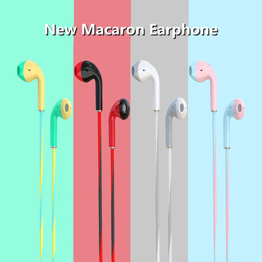 Auriculares con cable de 3,5mm con graves, auriculares estéreo, auriculares deportivos para música y juegos con micrófono para Xiaomi, IPhone, Huawei y Samsung