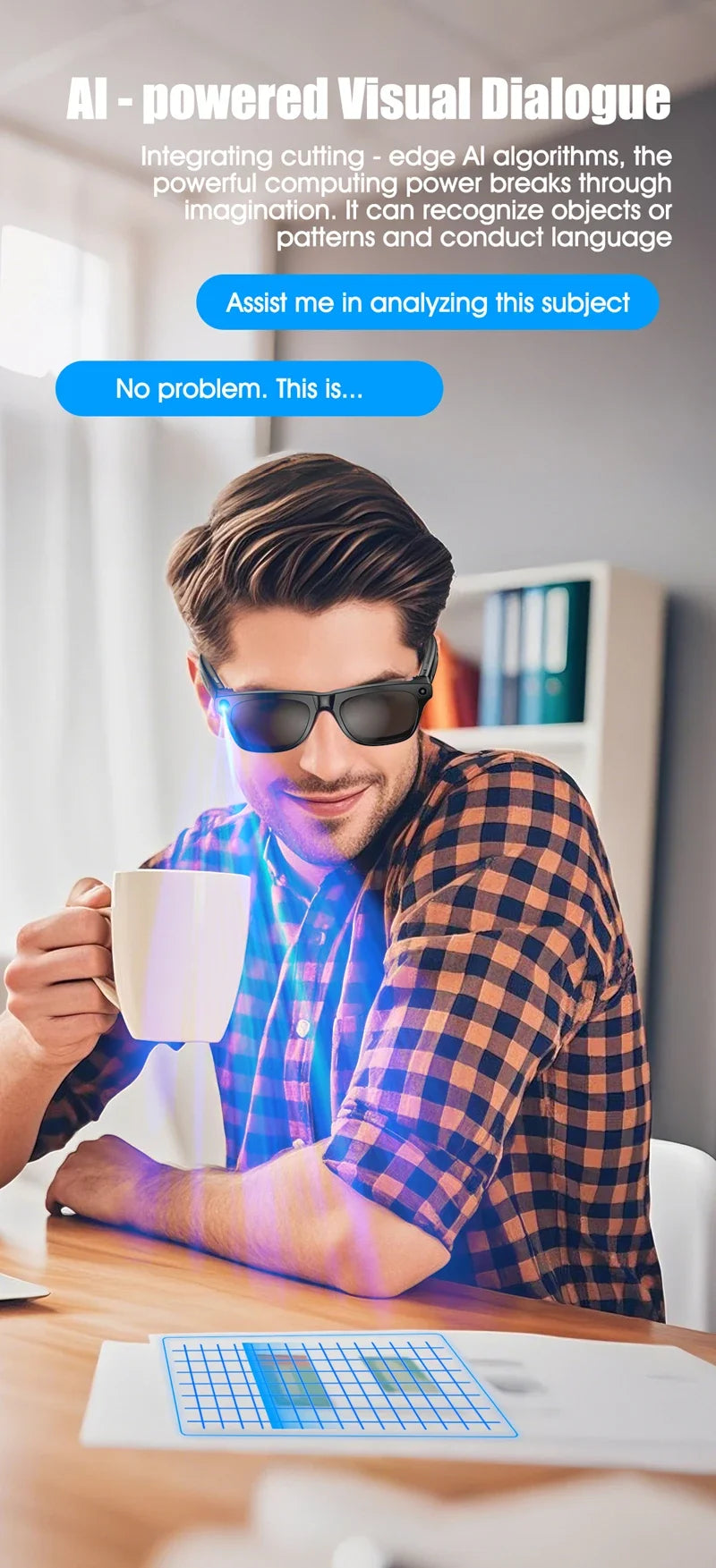 Xiaomi-gafas inteligentes 4K, auriculares con asistente de voz AI, grabación de vídeo/audio, traducción, llamadas Bluetooth, identificación de objetos
