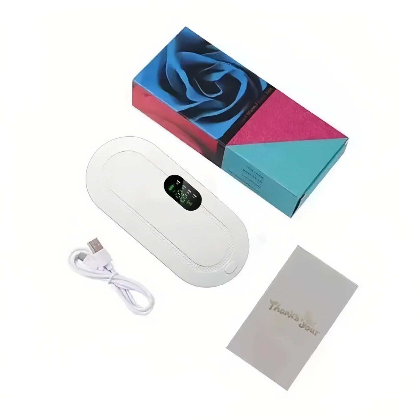 Cinturón calefactor, almohadillas térmicas menstruales, cinturón de alivio del período de compresión caliente, masaje de calefacción Abdominal recargable por USB