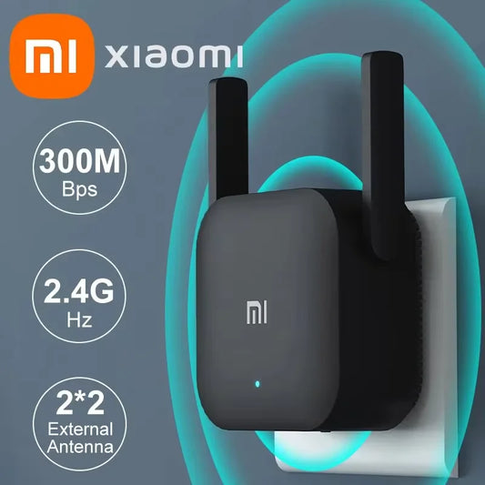 Amplificador Xiaomi Wifi original Pro 300M 2,4G repetidor extensor de rango extensor de red inalámbrico para mi