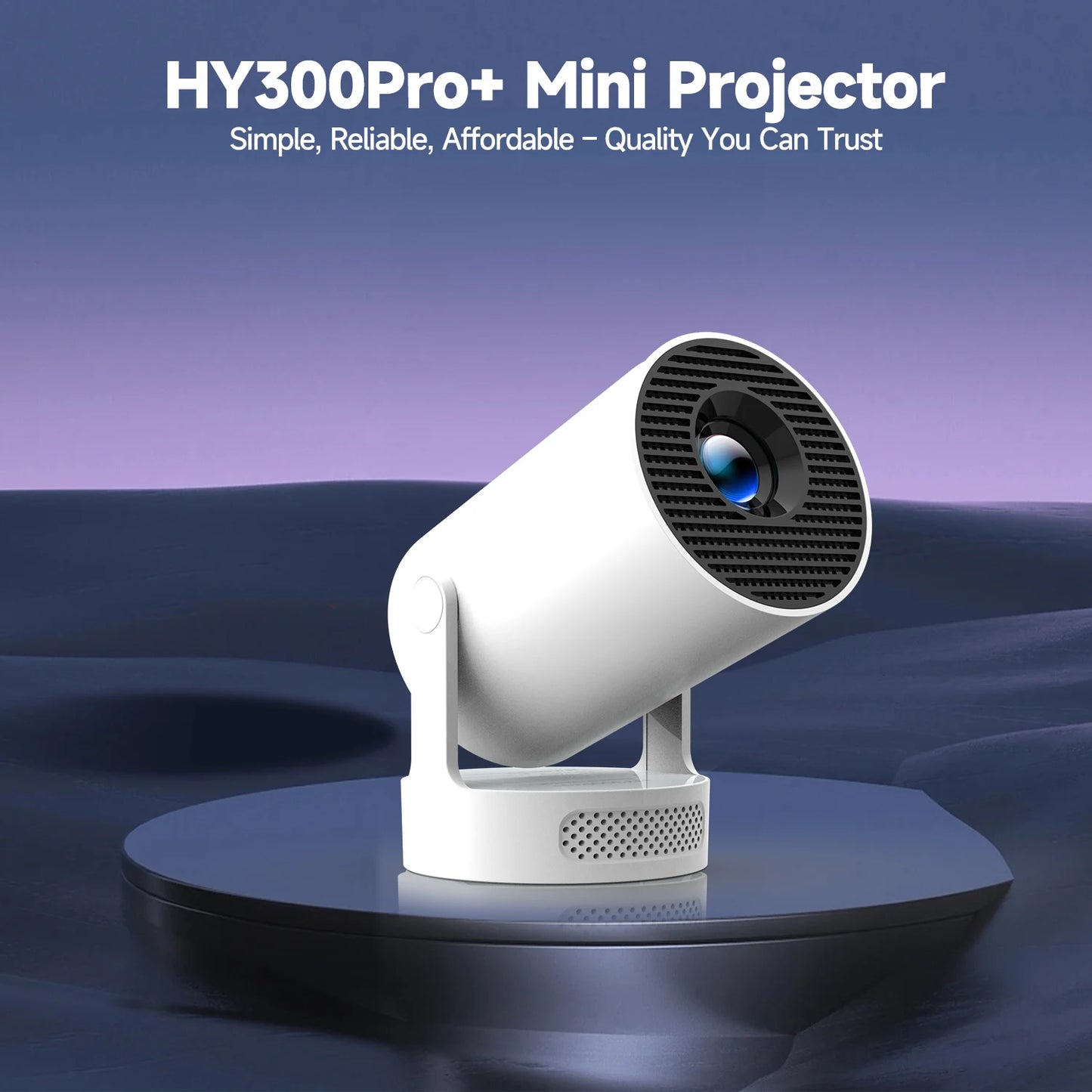 Proyector Magcubic Android 11 4K, 720P HY300 Pro + Wifi Dual 290ANSI 180 ° Proyector portátil flexible