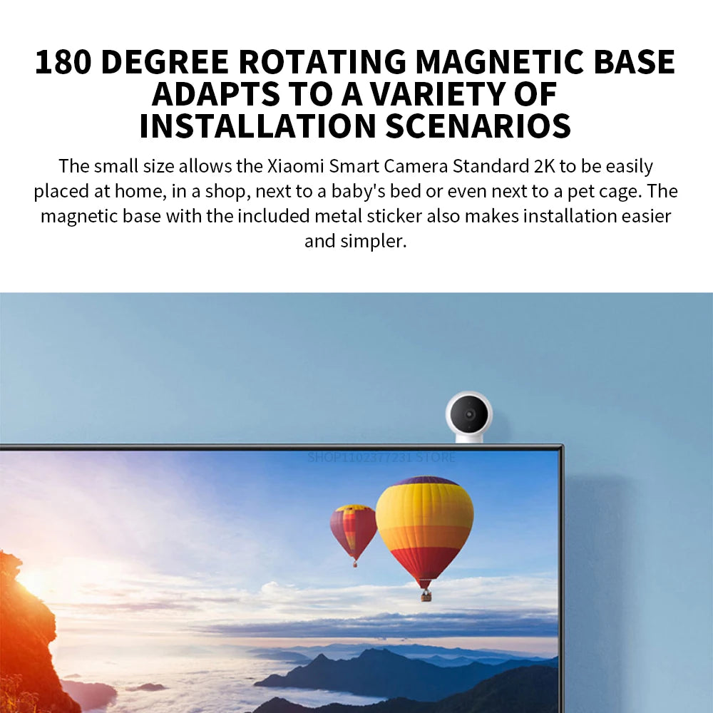 XIAOMI cámara IP inteligente edición estándar 2K HD visión nocturna infrarroja CCTV intercomunicador de voz AI alarma Base magnética WiFi en casa Videcam