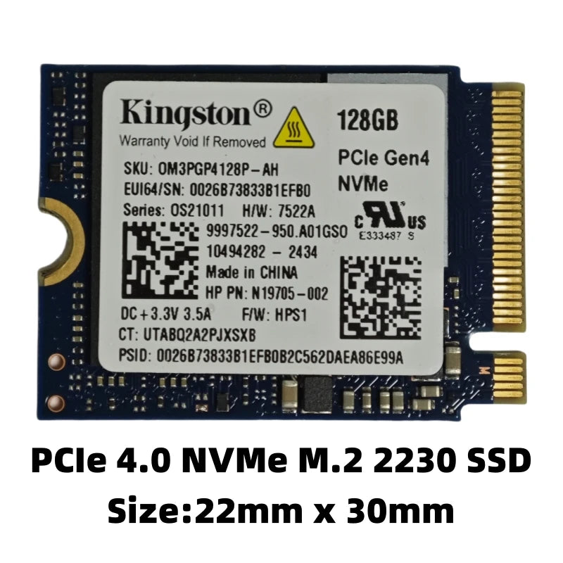 SSD interno NVMe PCIe M.2 2230 / 2242 empaquetado por OEM Samsung BM9C1/PM9B1/PM9C1A/PM991A y WD SN740 y Crucial P310 y Micron 2450