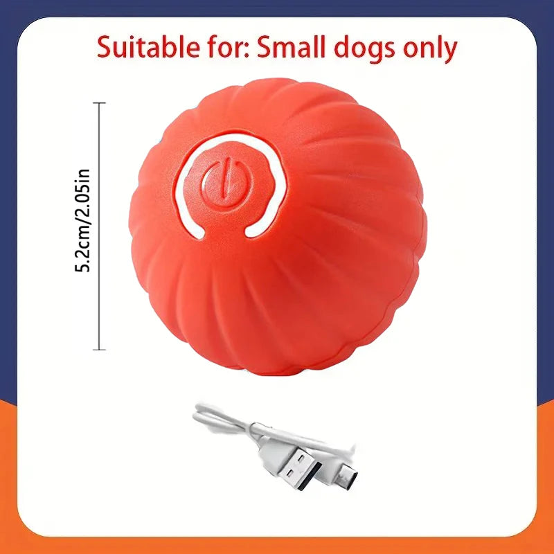 Pelota de juguete inteligente para perros, interactiva automática, con rodamiento electrónico, recargable por USB, que rebota en movimiento para cachorros a perros grandes, juguete para masticar