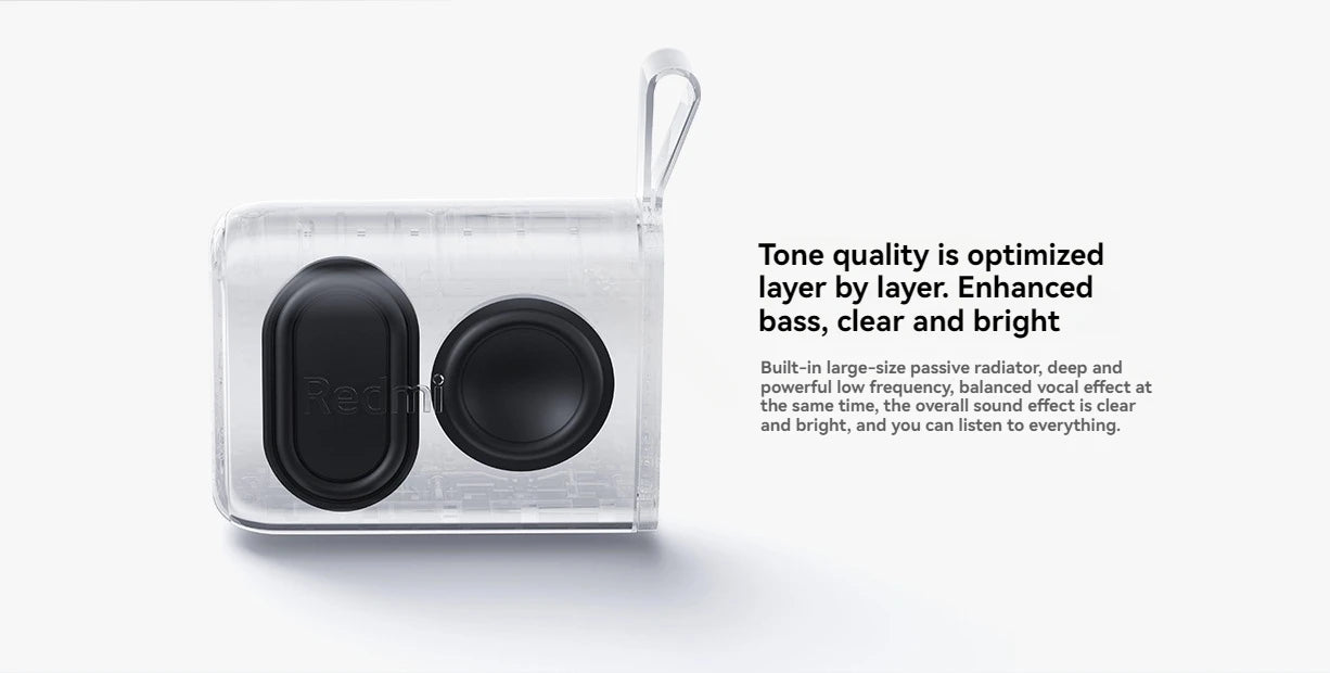 Xiaomi Redmi Altavoz Bluetooth portátil al aire libre IP67 estéreo potente caja de sonido BT5.3 RGB doble emparejamiento TWS conectividad colorida