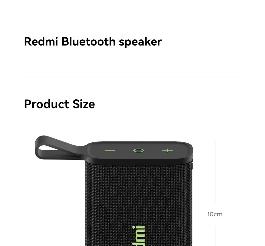 Xiaomi Redmi Altavoz Bluetooth portátil al aire libre IP67 estéreo potente caja de sonido BT5.3 RGB doble emparejamiento TWS conectividad colorida