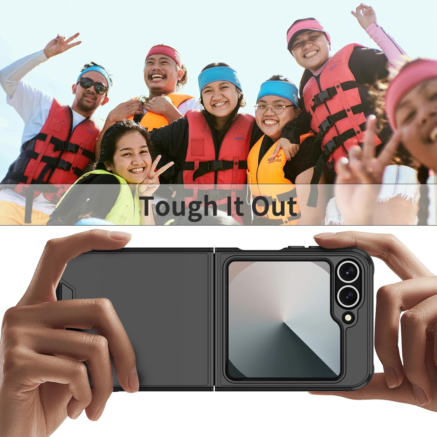 Funda de teléfono de protección mate delgada oficial Original de lujo Samsung Galaxy Z Flip 7 6 5 4 para carga inalámbrica cubierta a prueba de golpes