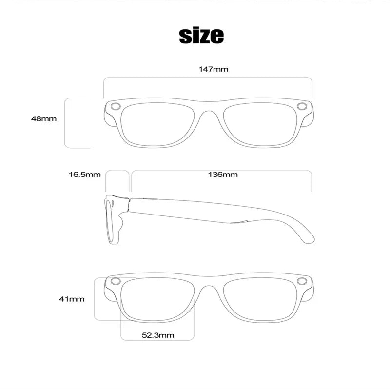 Xiaomi-gafas inteligentes 4K, auriculares con asistente de voz AI, grabación de vídeo/audio, traducción, llamadas Bluetooth, identificación de objetos