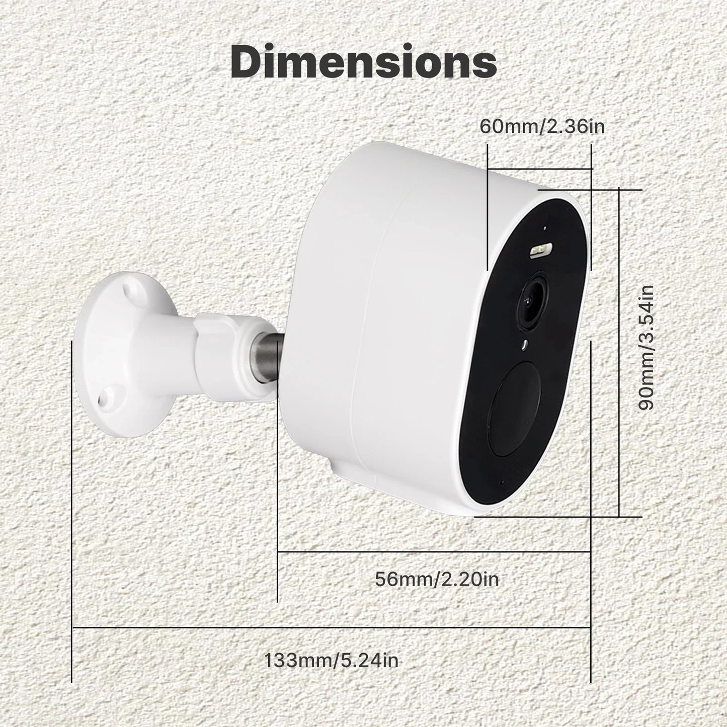 Cámara de seguridad HD inteligente carga Solar IP65 impermeable a todo Color visión nocturna funciona con Alexa Google Home, MOES Tuya WiFi 4MP HD