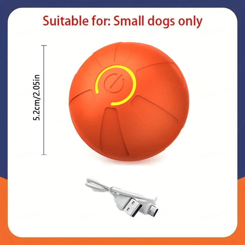 Pelota de juguete inteligente para perros, interactiva automática, con rodamiento electrónico, recargable por USB, que rebota en movimiento para cachorros a perros grandes, juguete para masticar