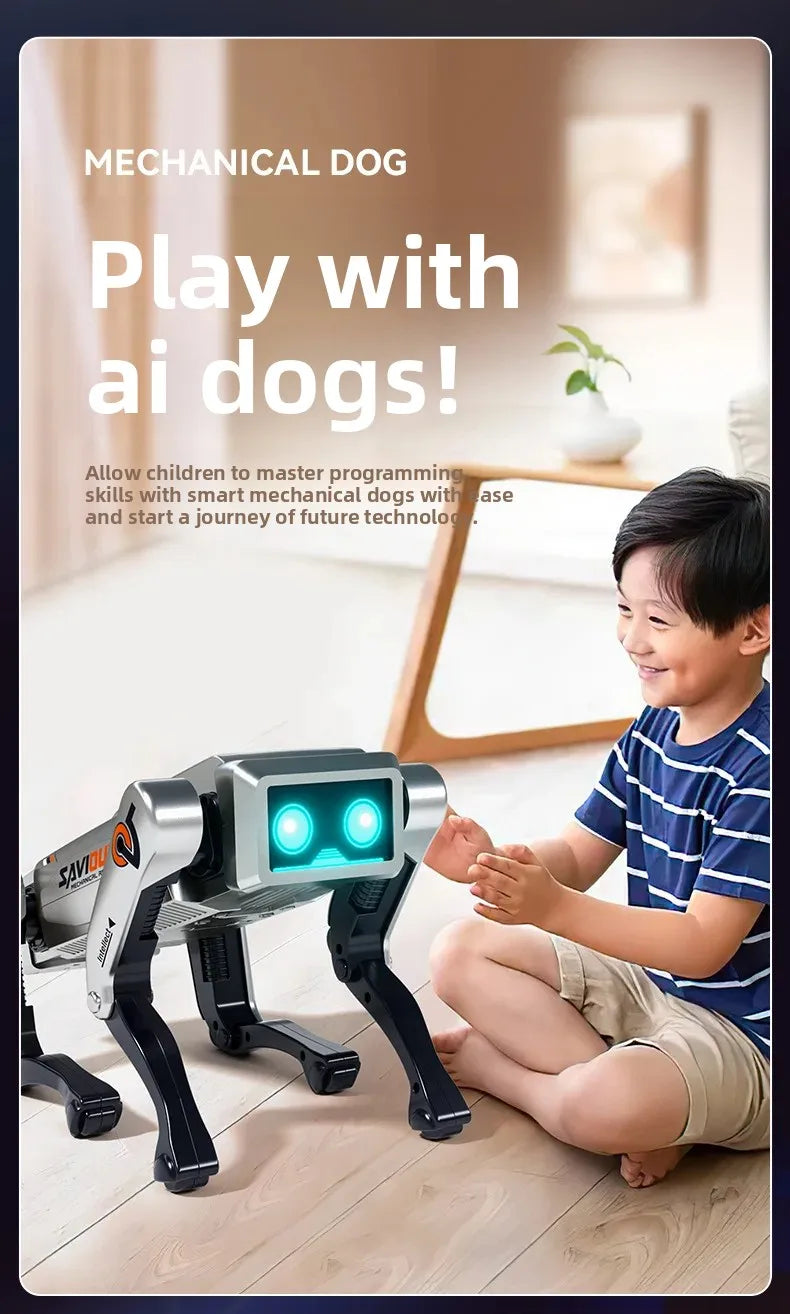 Robot inteligente para perros, juguete para niños, programación tecnológica, Control remoto, cumpleaños, Día de los niños, mascota electrónica, clase no remota