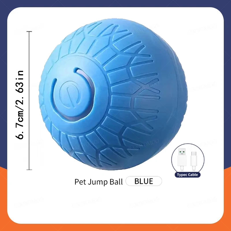 Pelota de juguete inteligente para perros, interactiva automática, con rodamiento electrónico, recargable por USB, que rebota en movimiento para cachorros a perros grandes, juguete para masticar