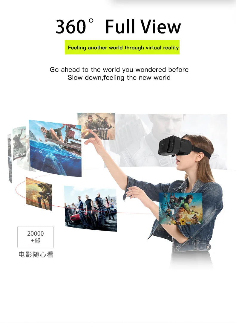 Gafas de realidad Virtual, auriculares, dispositivos Viar, casco, lentes 3D, gafas inteligentes para teléfonos inteligentes, teléfono móvil, accesorio de juego