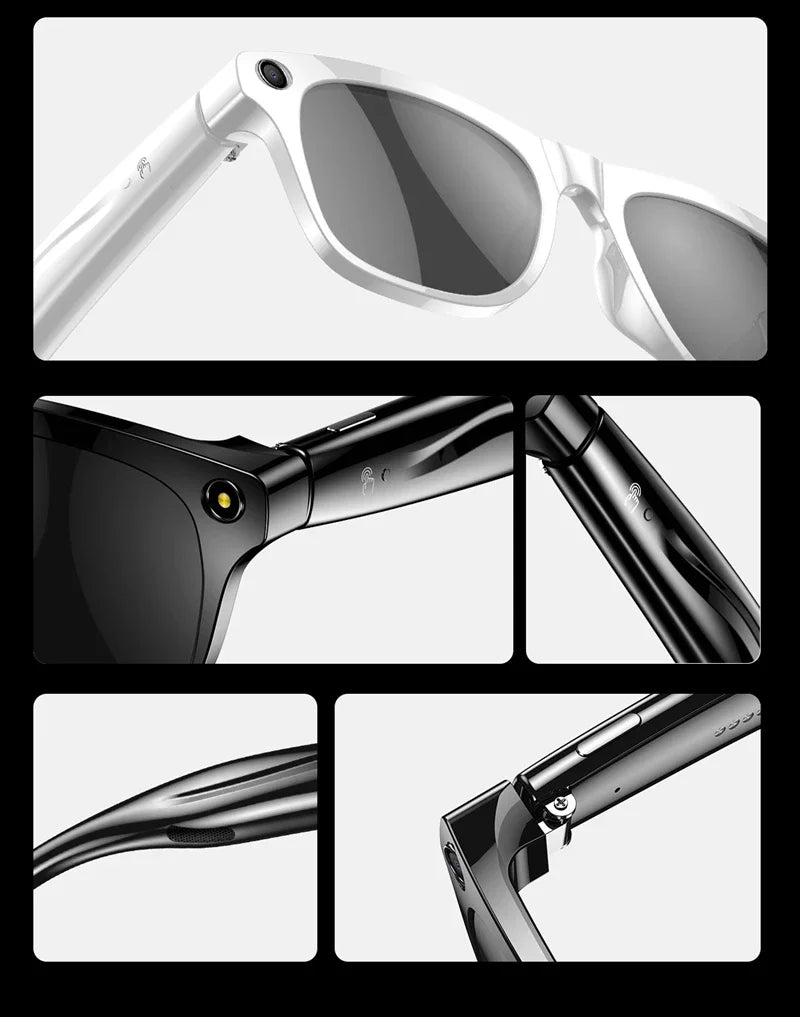 Xiaomi-gafas inteligentes 4K, auriculares con asistente de voz AI, grabación de vídeo/audio, traducción, llamadas Bluetooth, identificación de objetos