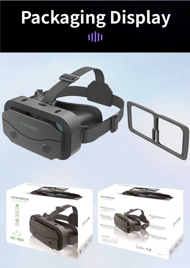Gafas de realidad Virtual, auriculares, dispositivos Viar, casco, lentes 3D, gafas inteligentes para teléfonos inteligentes, teléfono móvil, accesorio de juego