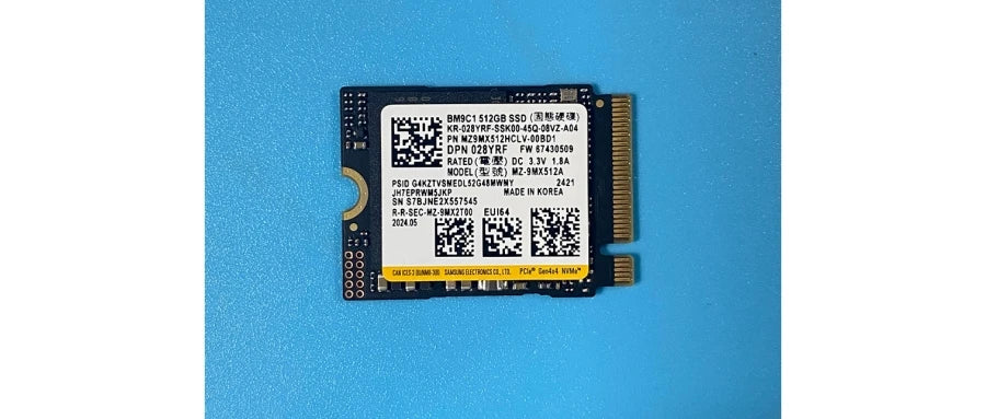 SSD interno NVMe PCIe M.2 2230 / 2242 empaquetado por OEM Samsung BM9C1/PM9B1/PM9C1A/PM991A y WD SN740 y Crucial P310 y Micron 2450