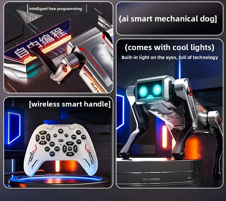 Robot inteligente para perros, juguete para niños, programación tecnológica, Control remoto, cumpleaños, Día de los niños, mascota electrónica, clase no remota