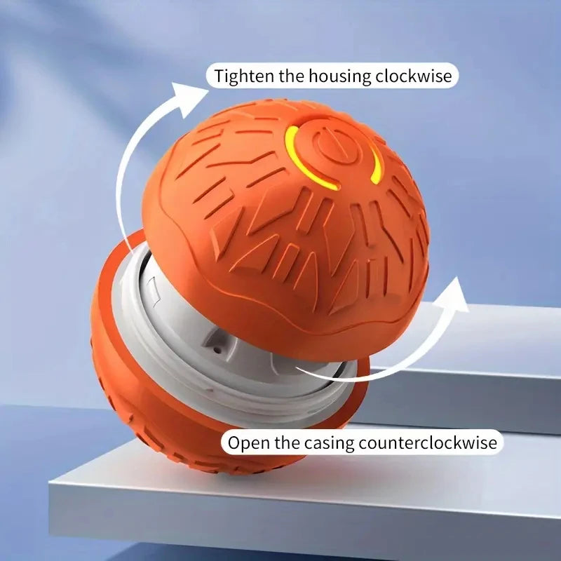 Pelota de juguete inteligente para perros, interactiva automática, con rodamiento electrónico, recargable por USB, que rebota en movimiento para cachorros a perros grandes, juguete para masticar