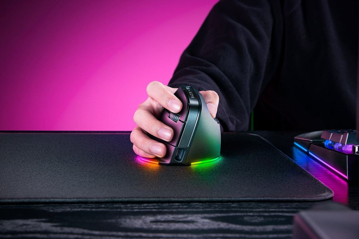 Mouse Razer Pro Click V2 Vertical Inalámbrico Negro